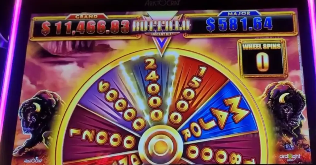 Buffalo Instant Hit Bonus Wheel