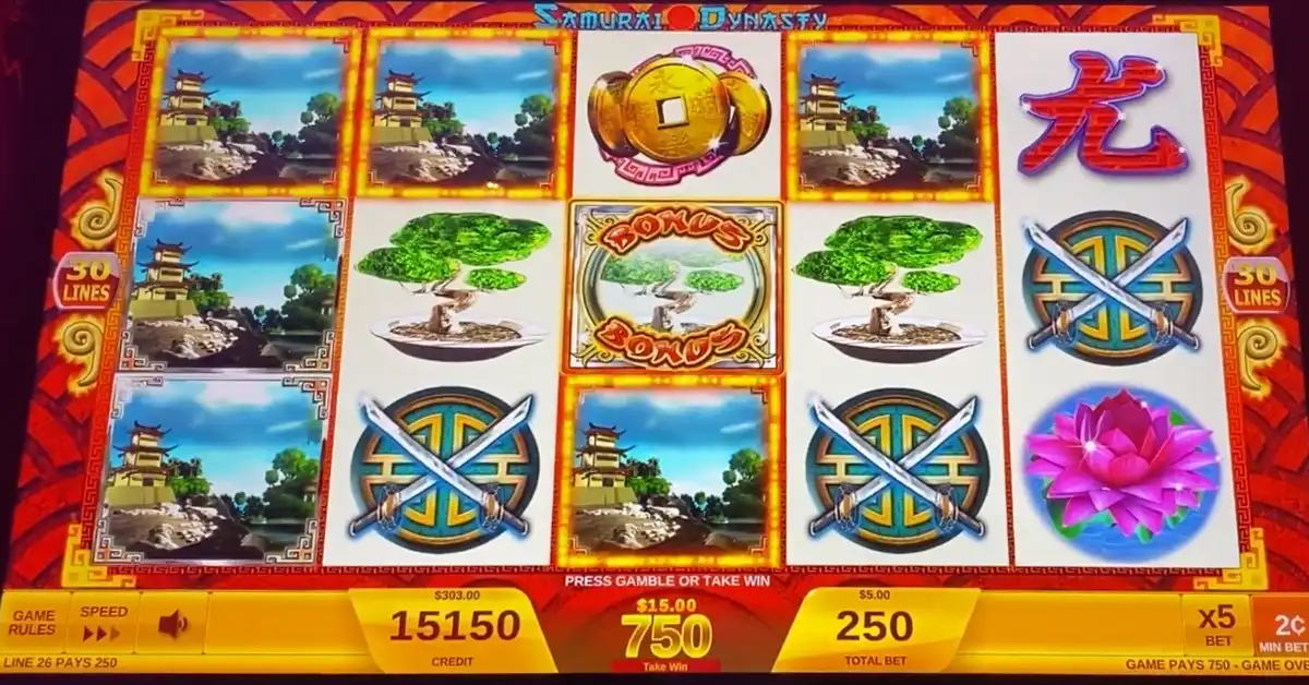 Samurai Destiny Advantage Play Back Slot Machine Review Samurai Destiny Advantage Play Back Slot Machine Review